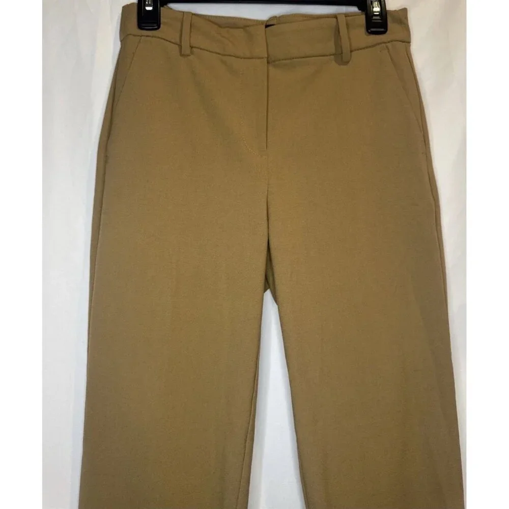 J.CREW Women’s‎ Brown Ruby Cropped Pants Stretch Twill Sz 2 Casual Business